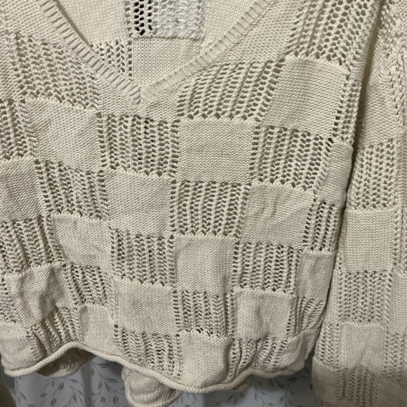 Vans Cream Knit Blouse - Picture 3 of 3